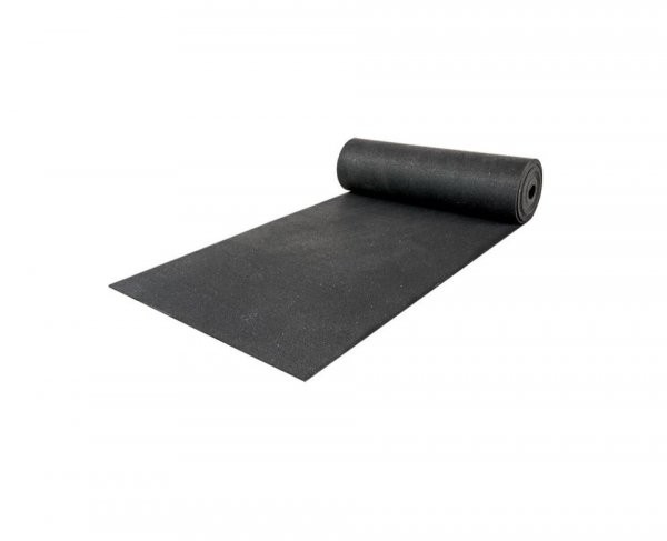 Rubber Tile Floor 730 Roll Black 1 05m X 10m X 10mm 10 5
