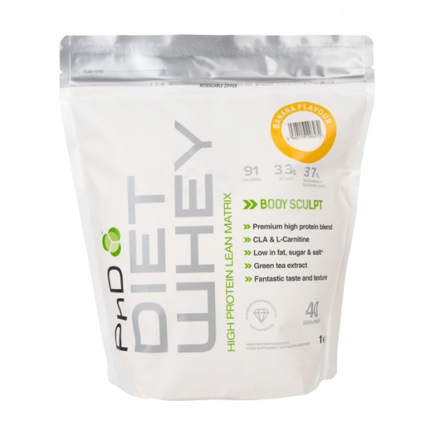 PhD Diet Whey Protein 1kg Banana